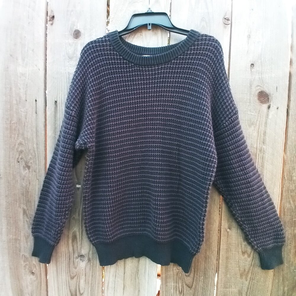 BRUNSWICK SWEATER UNISEX SIZE L/G CLASSIC KNIT COTTON PULLOVER LONG SLEEVES